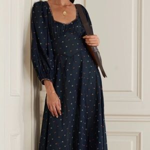 Doen Carolina embroidered organic cotton-voile maxi dress